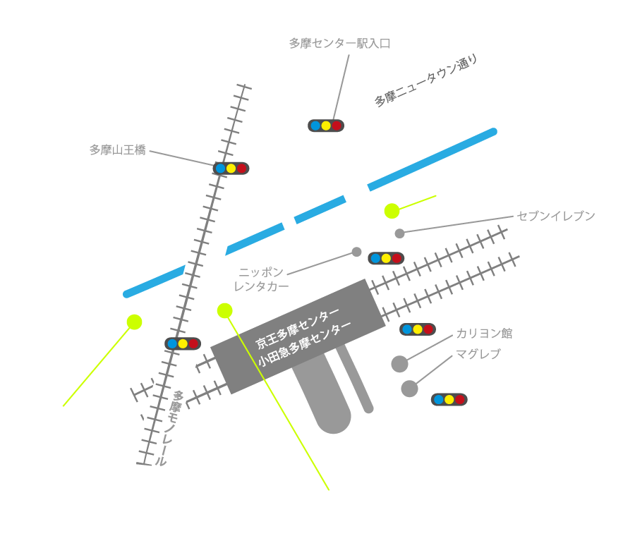 多摩センター周辺地図